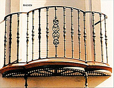Balcones de hierro forjado